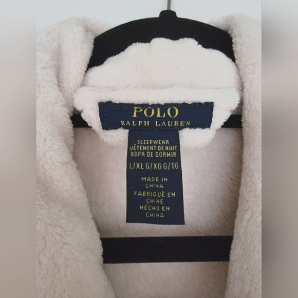 XL Polo Ralph Lauren Unisex plush bathrobe NWOT same day shipping!!! - Picture 3 of 4